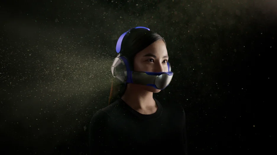 Dyson’s futuristic new headphones double as an air purifier for your face