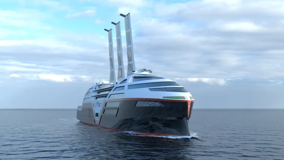 The world’s first zero-emission cruise ship will have sails covered in solar panels