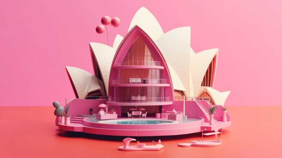Here’s what famous landmarks look like as Barbie Dreamhouses, according to AI