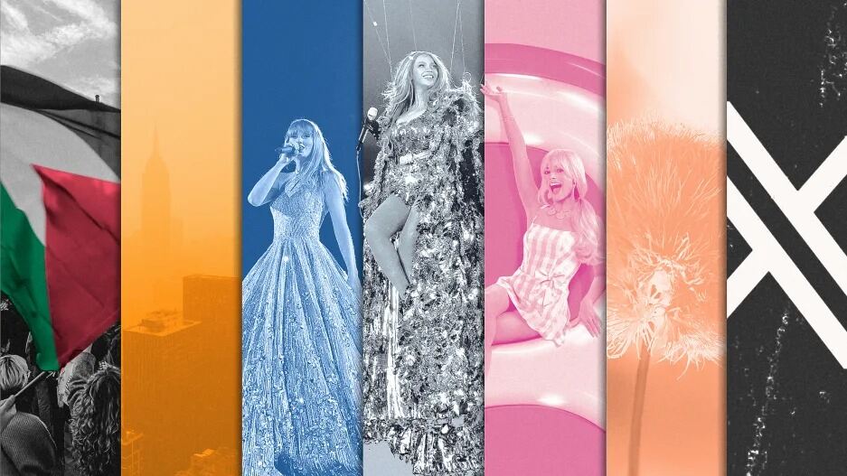 Taylor Swift blue, Beyonce silver, and other colors that defined 2023