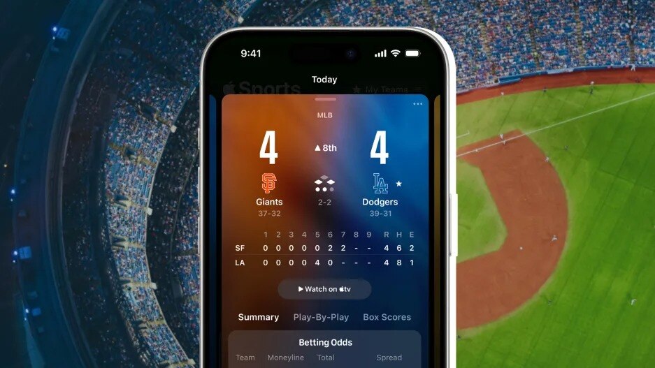 Apple’s new Sports app for the iPhone is all about the scores