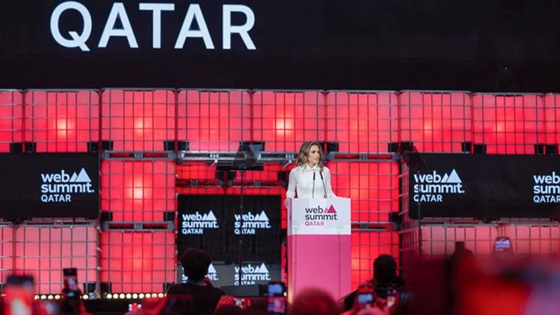 Technology is giving voice to the voiceless in Palestine, says Queen Rania at Web Summit Qatar