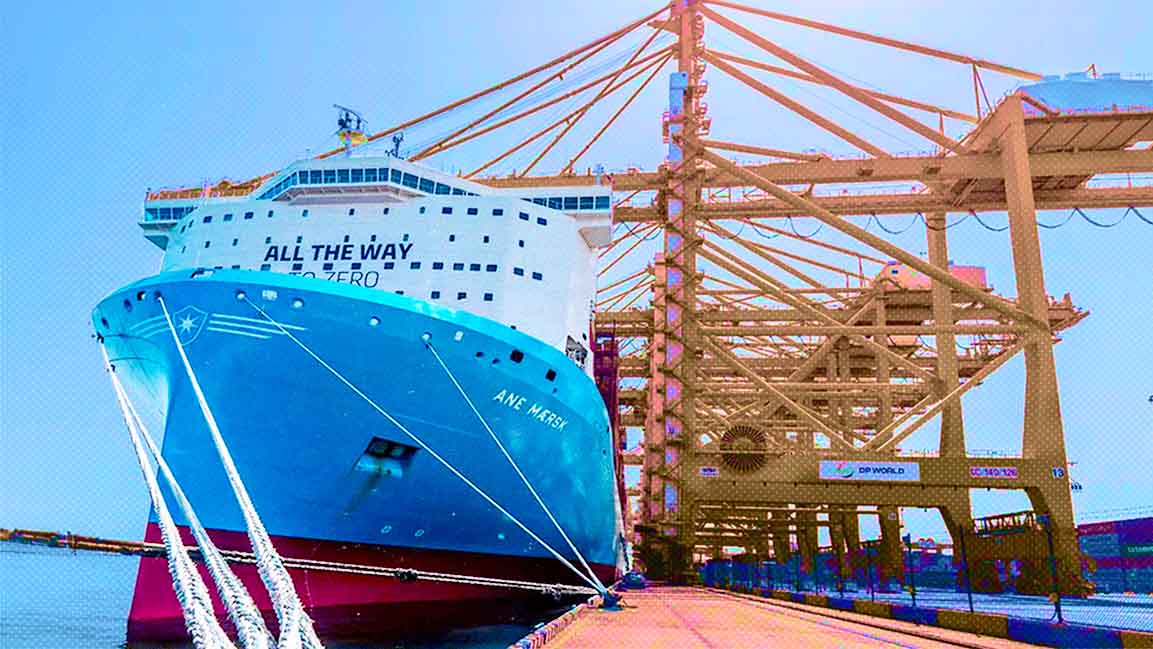 Dubai’s DP world welcomes world's first green methanol vessel, Ane Maersk