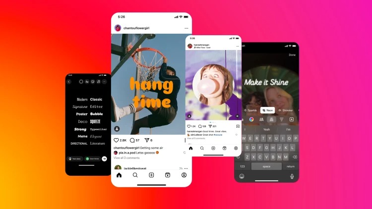 Instagram releases new fonts and effects to make every user an amateur graphic designer