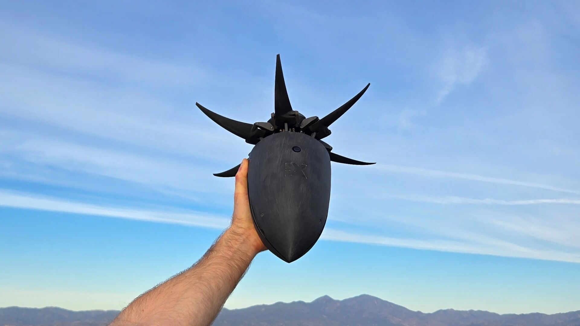 This killer drone is designed to be thrown like a football