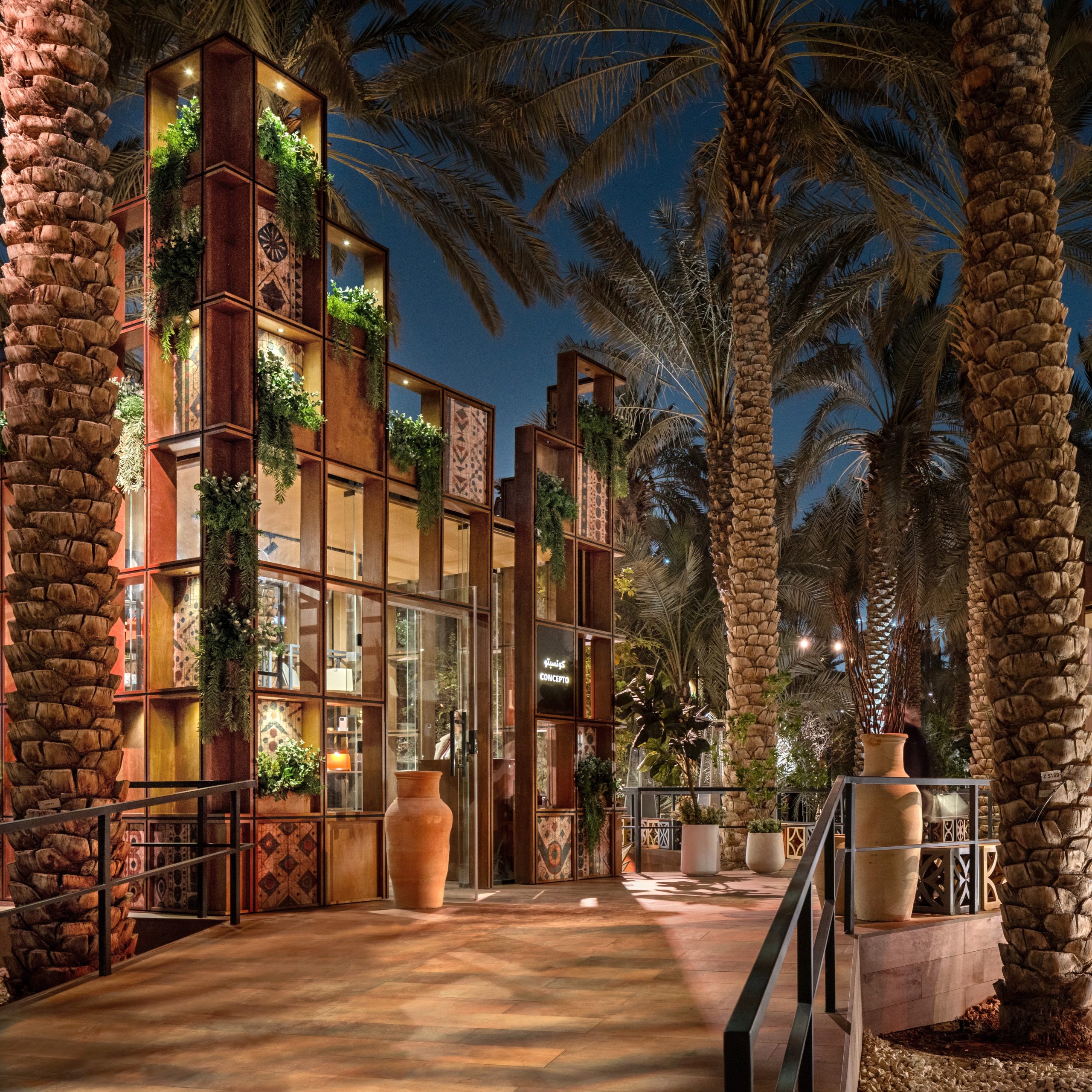 kiosks showcase Diriyah-inspired designs