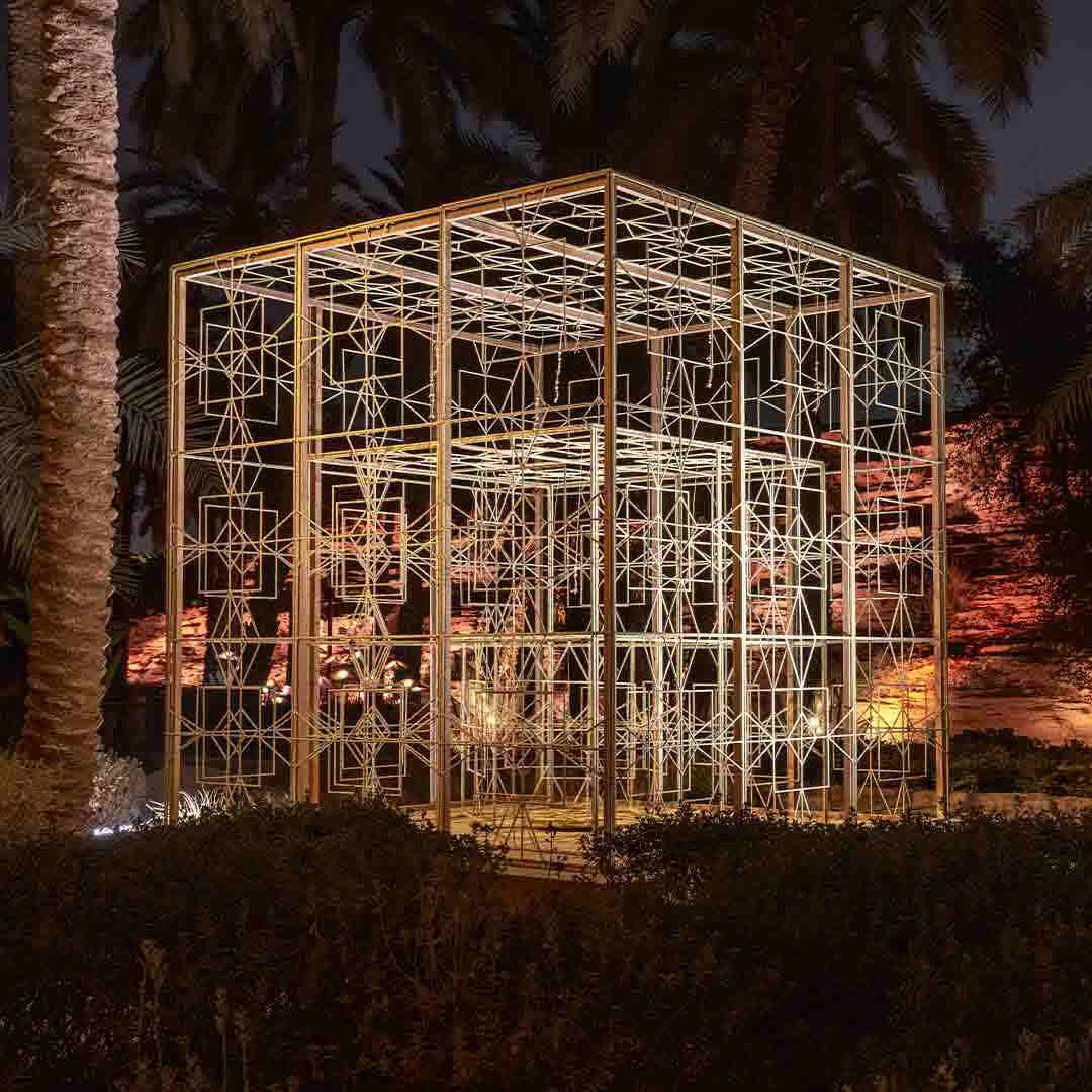 Three Golden Stages Art Installation by Dr. Saad Al Howede