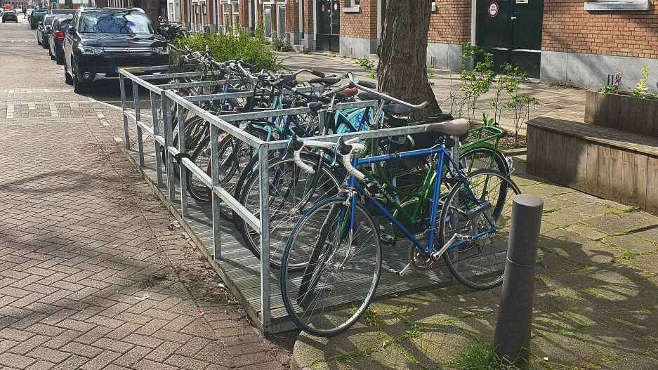 How this Dutch design convinces residents to swap car parking for bike racks